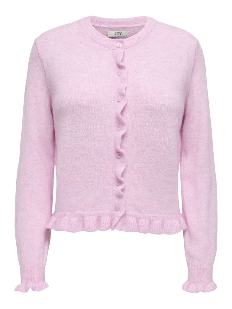 JDY Frill Cardigan in Pink
