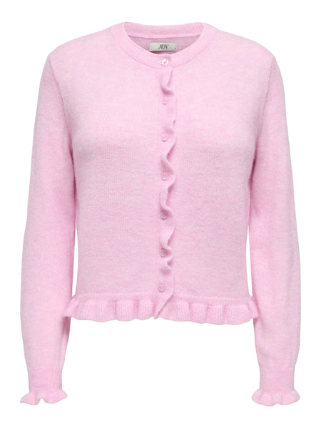 JDY Frill Cardigan in Pink