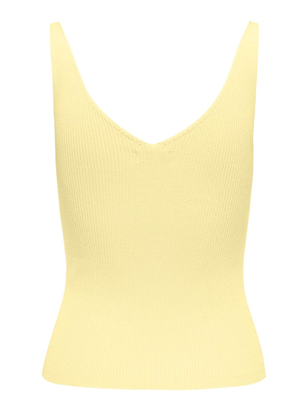 JDY Sleeveless Knit Vest Top in Yellow