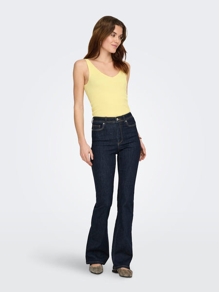 JDY Sleeveless Knit Vest Top in Yellow