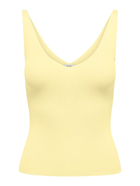 JDY Sleeveless Knit Vest Top in Yellow