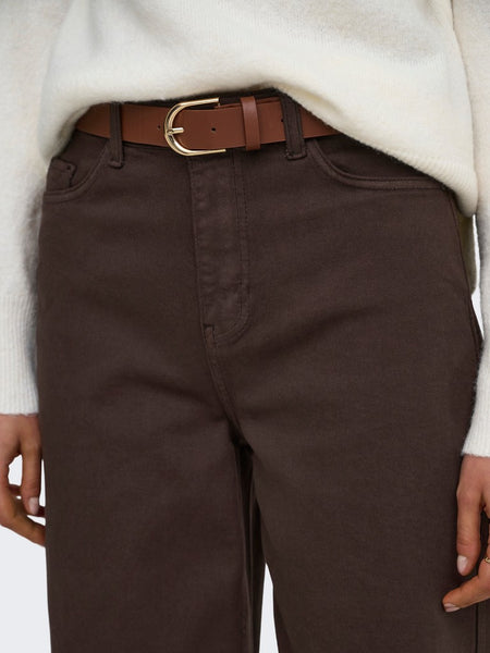 JDY Barrel Jeans in Brown