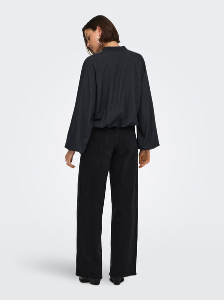 JDY Balloon Bomber Jacket in Black