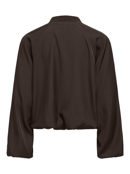 JDY Balloon Bomber Jacket in Brown