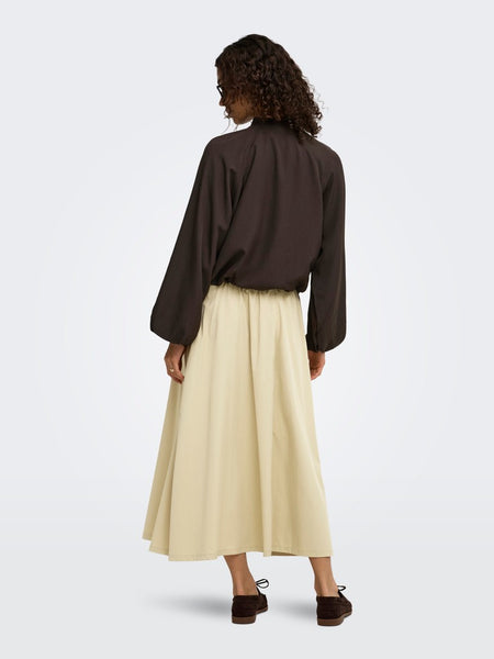 JDY Balloon Bomber Jacket in Brown
