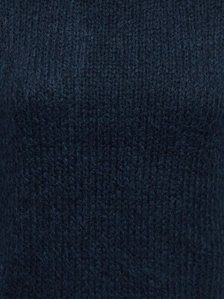 JDY Short Sleeve Knit Jumper in Navy