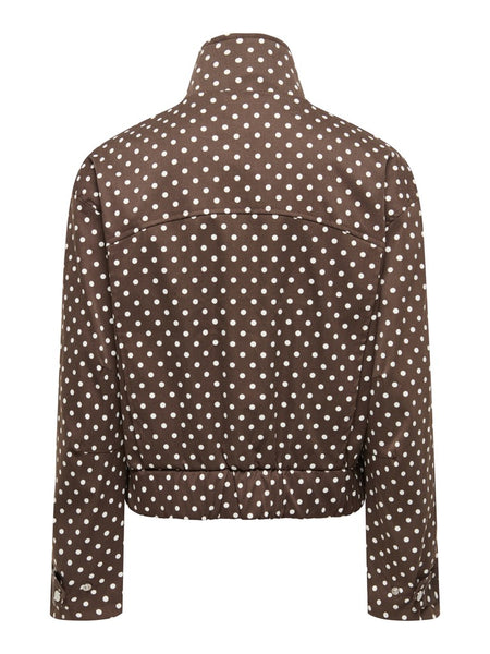 JDY Polka-Dot Jacket in Brown