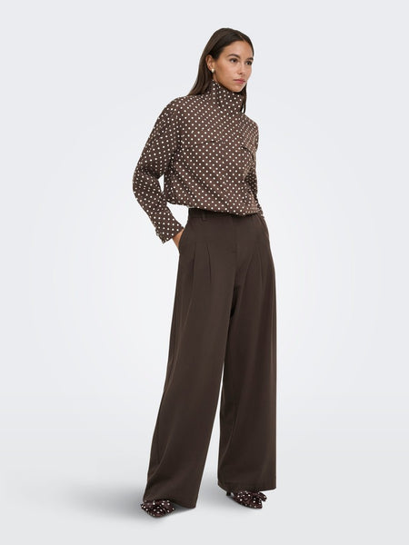 JDY Polka-Dot Jacket in Brown