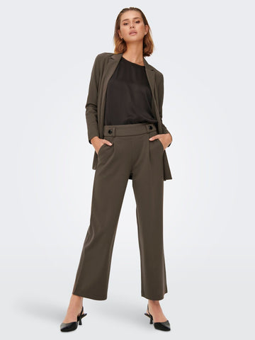 JDY Wide Leg Trousers in Brown