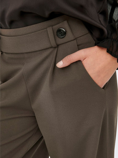 JDY Wide Leg Trousers in Brown