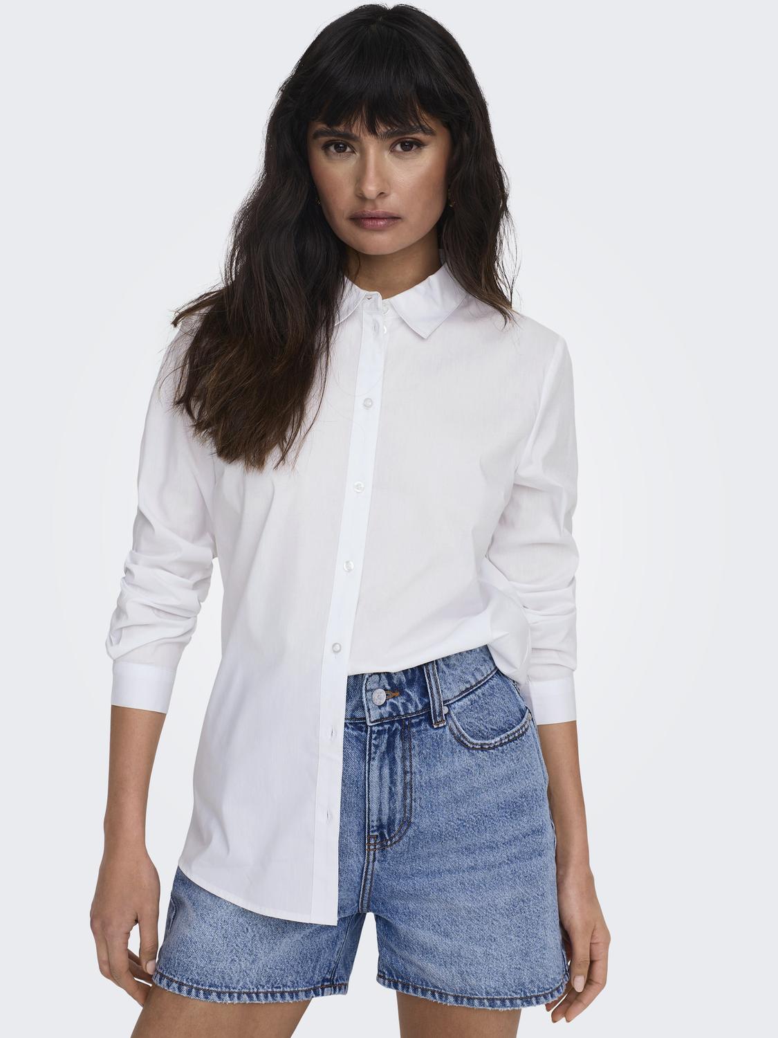 JDY Classic Shirt in White