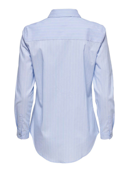 JDY Classic Striped Shirt in Blue