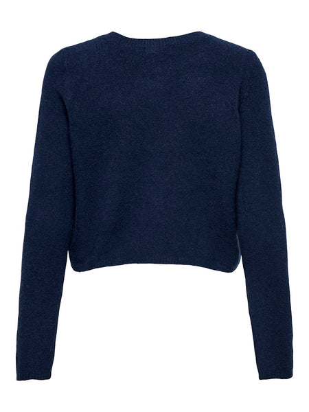 JDY Knitted Long Sleeve Cardigan in Navy