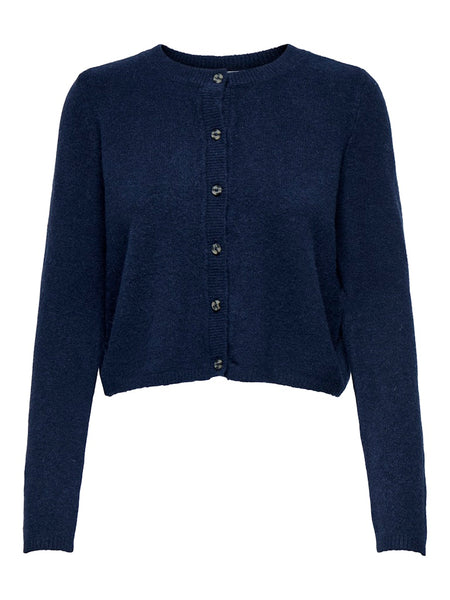 JDY Knitted Long Sleeve Cardigan in Navy
