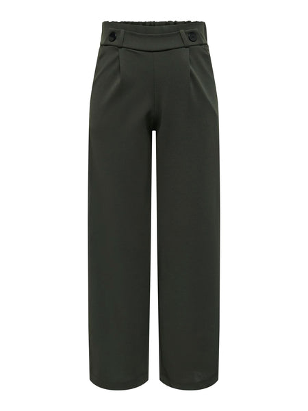 JDY Wide Leg Trousers in Khaki Green