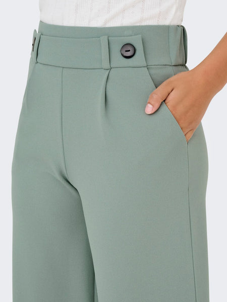 JDY Wide Leg Trousers in Sage Green