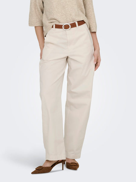JDY Barrel Trousers in Cream
