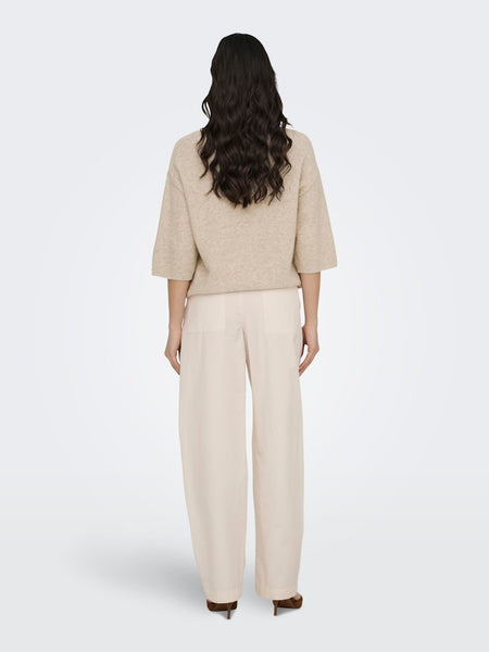 JDY Barrel Trousers in Cream