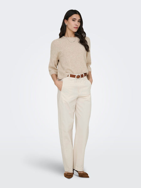 JDY Barrel Trousers in Cream
