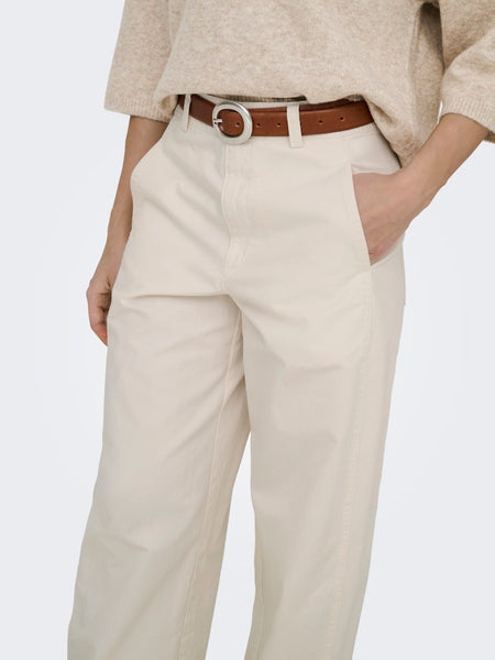 JDY Barrel Trousers in Cream