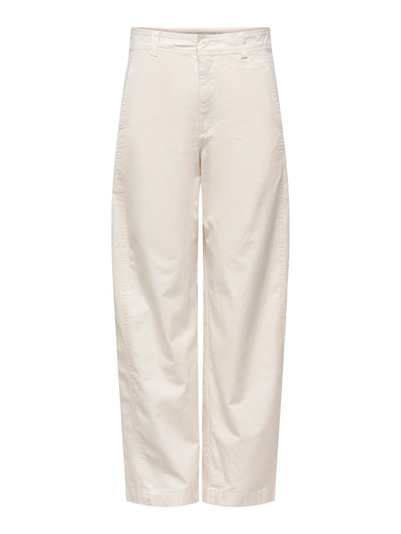 JDY Barrel Trousers in Cream