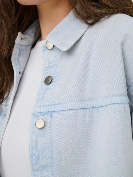 JDY Denim Shacket in Blue