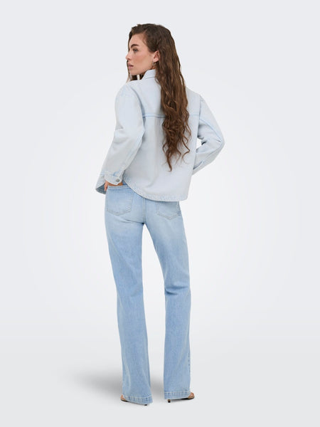 JDY Denim Shacket in Blue