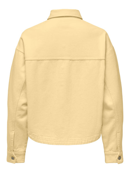 JDY Denim Shacket in Yellow