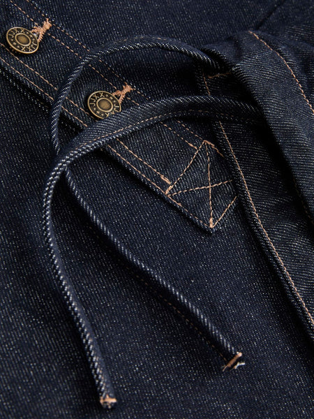 JJXX High Neck Denim Shirt in Dark Blue