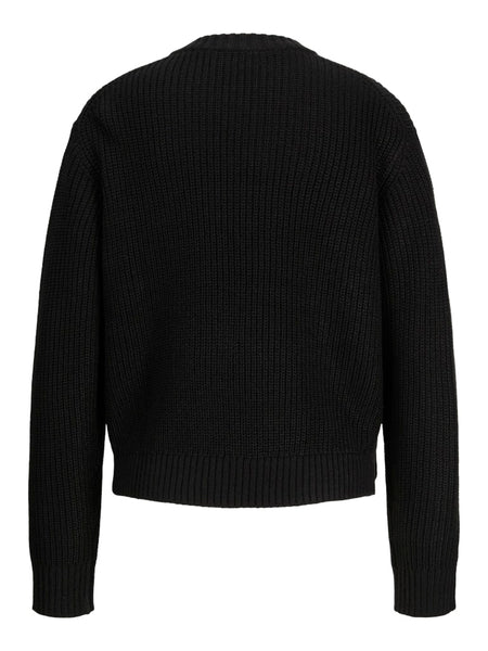 JJXX Crew Neck Knit Jumper in Black