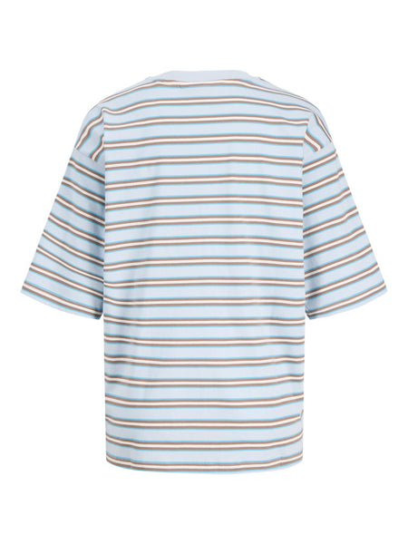 JJXX Striped "Off Limits" T-Shirt in Blue