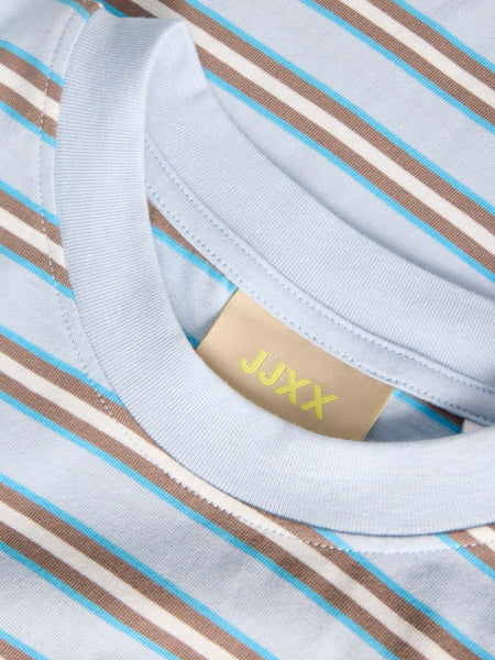 JJXX Striped "Off Limits" T-Shirt in Blue