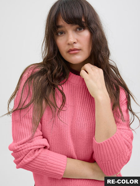 JJXX Crew Neck Knit Jumper in Pink