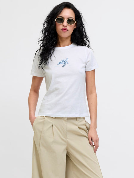 JJXX Turtle Print T-Shirt in White