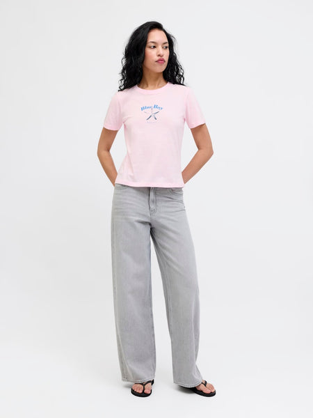 JJXX Starfish Print T-Shirt in Pink