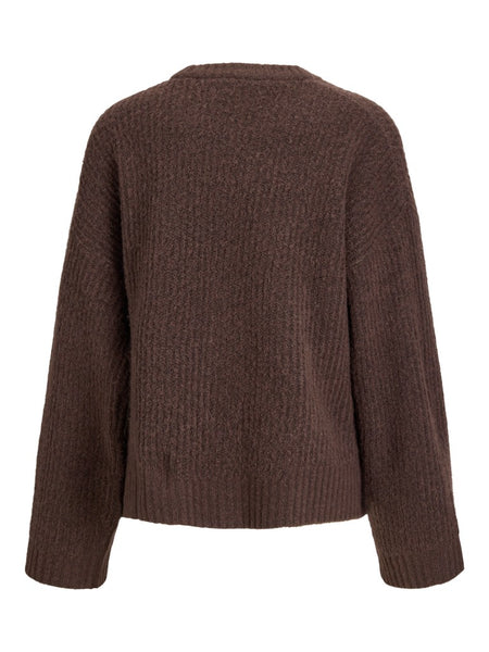 JJXX Crew Neck Knit Jumper in Brown
