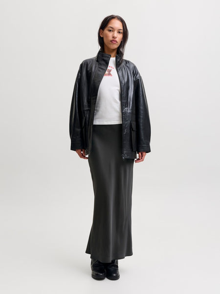 JJXX Satin Look Skirt in Black