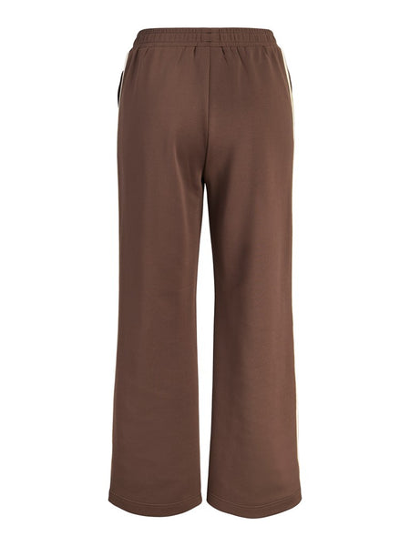 JJXX Side Stripe Wide Leg Joggers in Brown