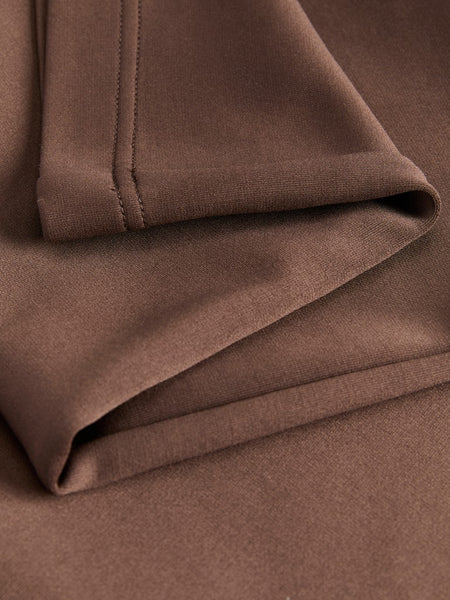 JJXX Side Stripe Wide Leg Joggers in Brown