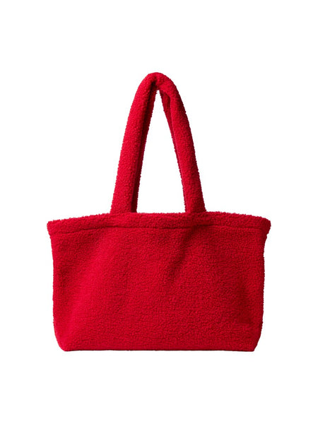 JJXX Teddy Tote Bag in Red