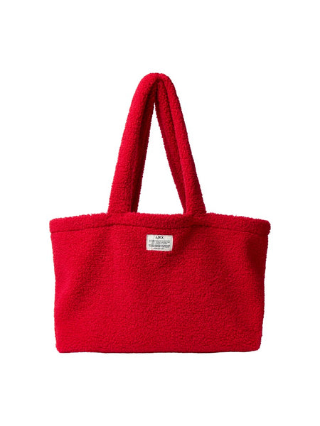 JJXX Teddy Tote Bag in Red