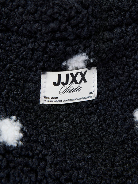 JJXX Polka-Dot Teddy Mini Bag in Black