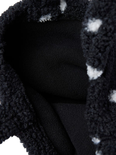 JJXX Polka-Dot Teddy Mini Bag in Black