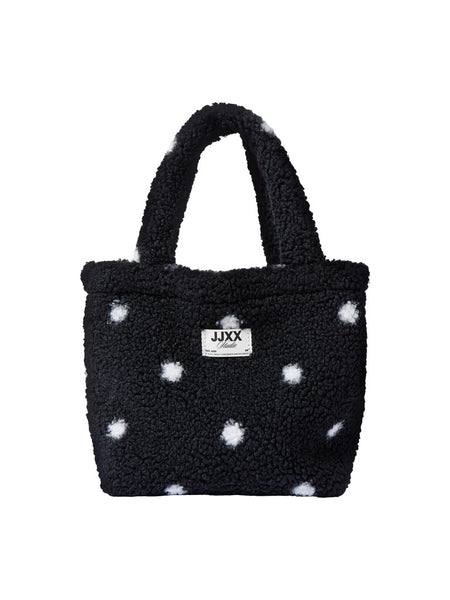 JJXX Polka-Dot Teddy Mini Bag in Black
