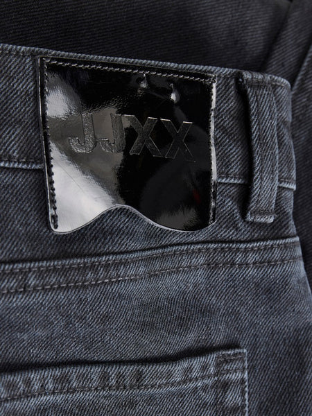 JJXX Wide Leg Rhinestone Jeans in Black