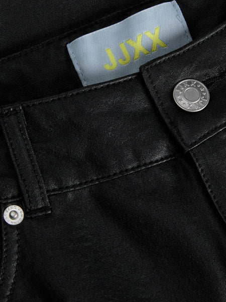 JJXX Wide Leg Coated Jeans in Black