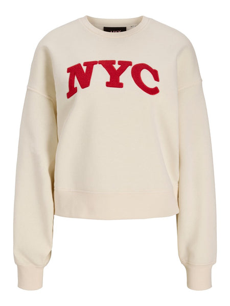 JJXX "NYC" Sweatshirt in Cream