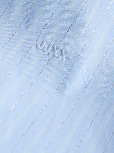 JJXX Striped Lurex Shirt in Blue