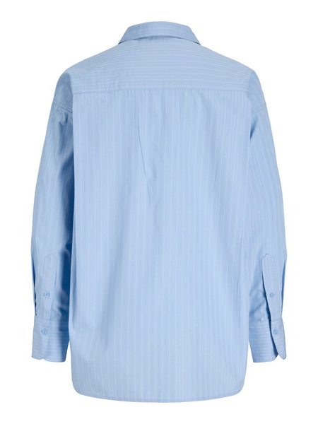 JJXX Striped Lurex Shirt in Blue