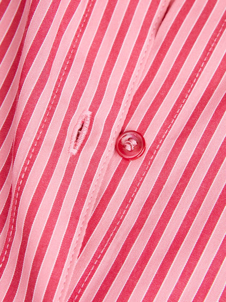 JJXX Striped Poplin Shirt in Pink